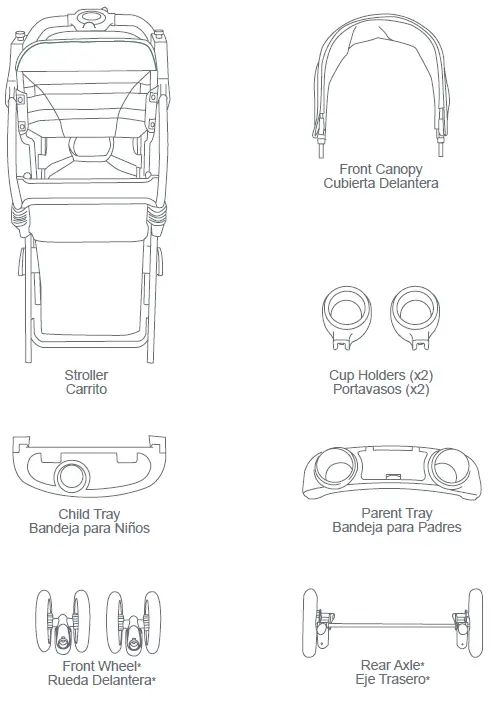 baby trend SS66 Series Sit N Stand Ultra Stroller-1