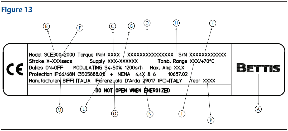 EMERSON Bettis SCE300 OM3 Local Interface Module - FIG 13