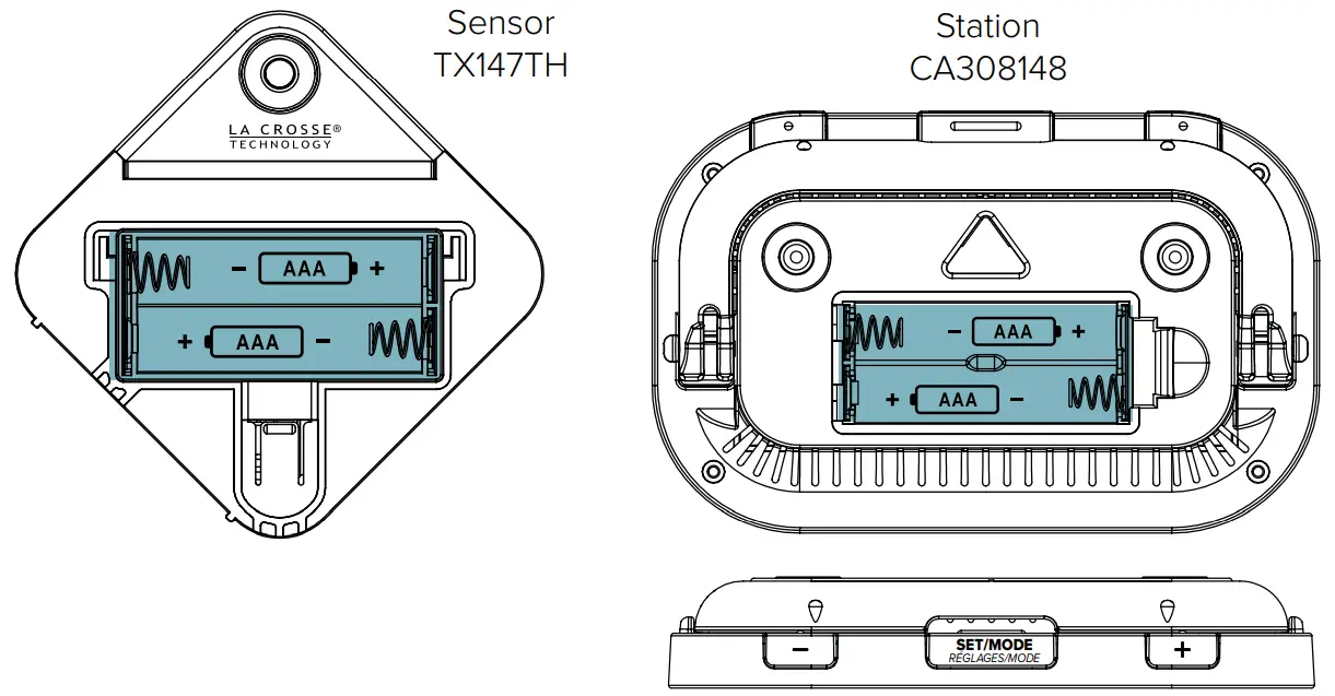 LA CROSSE LA CROSSE TECHNOLOGY CA308148 Wireless Temperature and Humidity Station - POWERTECHNOLOGY CA308148 Wireless Temperature and Humidity Station - POWER