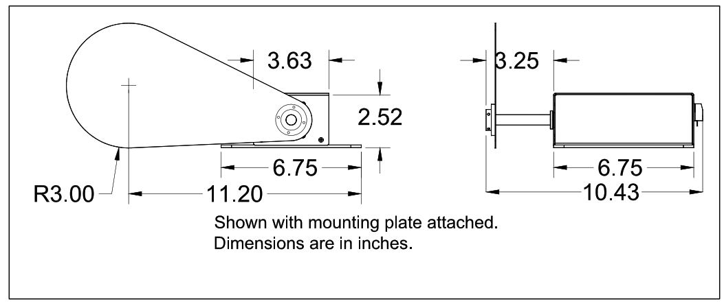 CITY THEATRICAL 4160 Projector Dowser - mounting plate