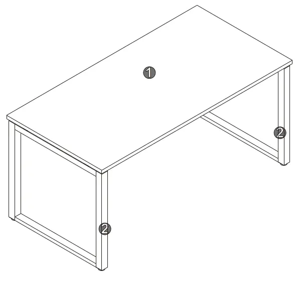 Plaisio 3775771 Computer Table - FIG 1