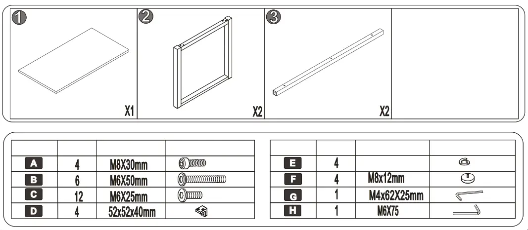 Plaisio 3775771 Computer Table - FIG 2