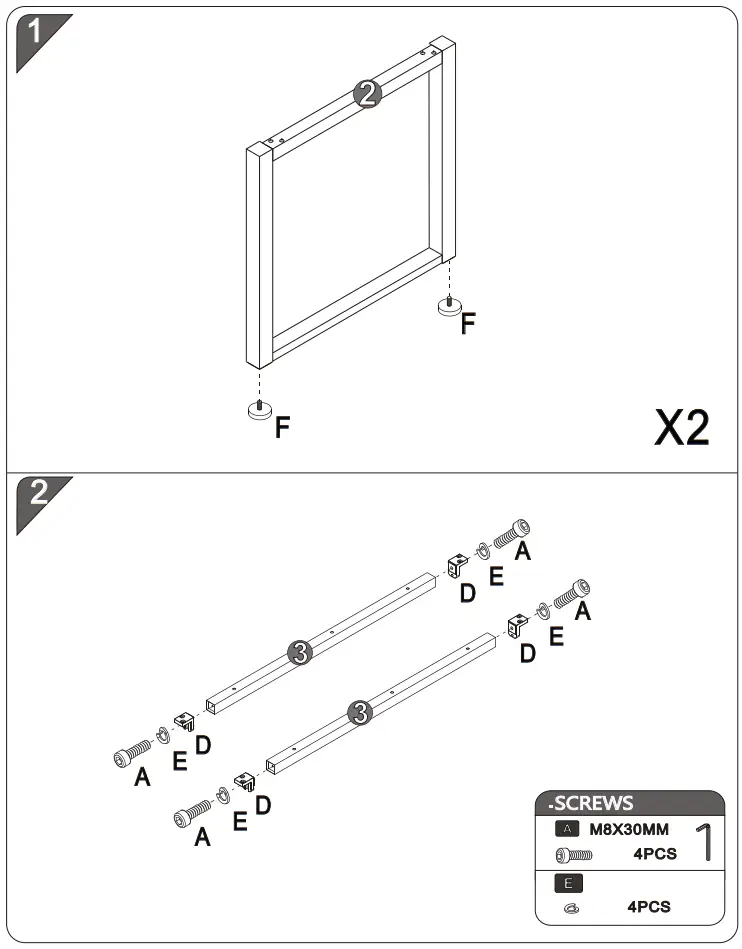 Plaisio 3775771 Computer Table - FIG 3