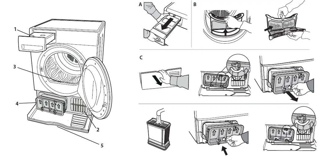 Hotpoint-H3-D91B-UK-Condenser-Front-Load-Tumble-Dryer-fig-3