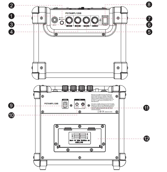 PYLE-PGTAMPL128B-Portable-Electronic-Guitar-Amplifier-1