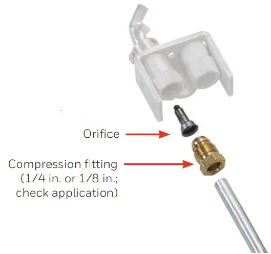 Honeywell Q314U Universal Pilot Burner Installation Guide - Install the Correct Orifice