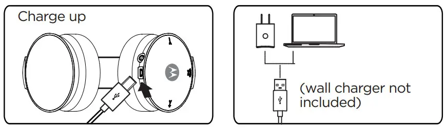 motorola Pulse Escape Bluetooth Headphones - Power On