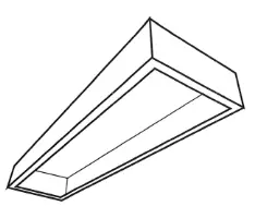 NICOR SK14 Troffer Surface Mount Kit