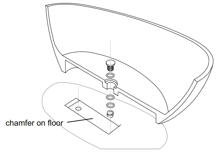 Wellis WK00180 Soul Black Matt Bathtub - chamfer
