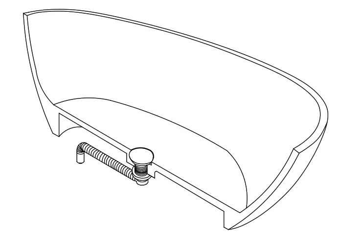 Wellis WK00180 Soul Black Matt Bathtub - connect