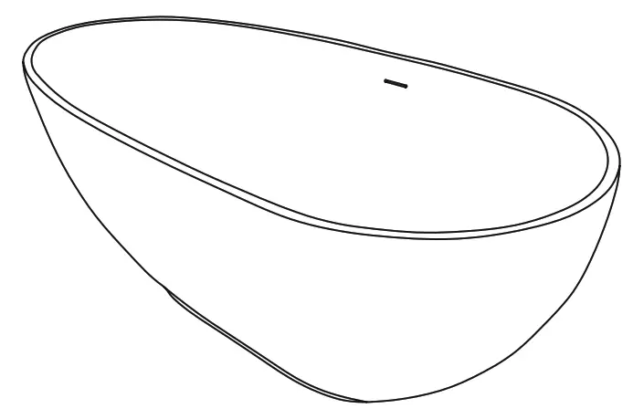 Wellis WK00180 Soul Black Matt Bathtub