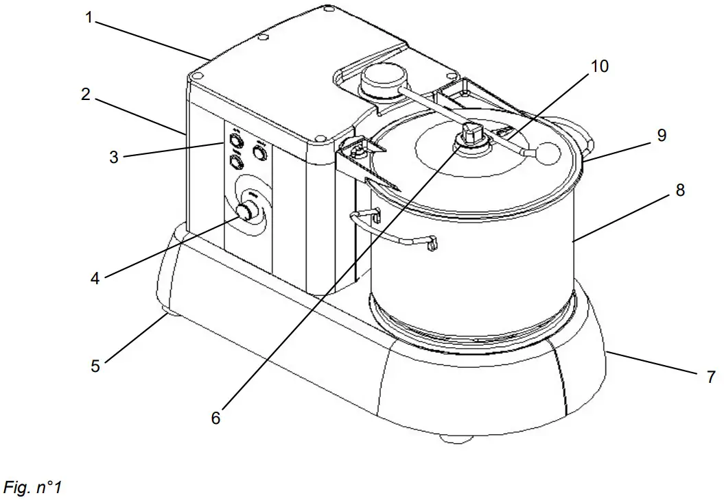 SIRMAN C Tronic 4VT Food Processor - Figure 1