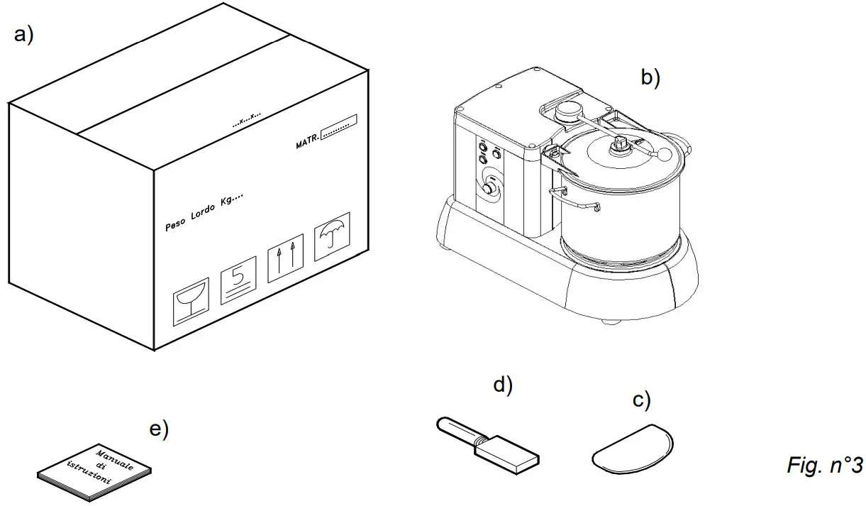 SIRMAN C Tronic 4VT Food Processor - Figure 3