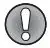 TOSHIBA Dehumidifier User Manual - exclamation icon
