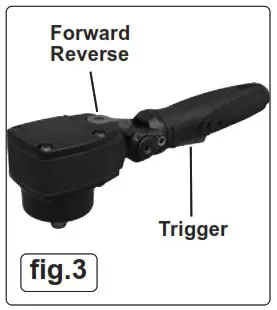 SEALEY SA6010 12 Inch SQ Drive Super Stubby Air Impact Wrench Twin Hammer - OPERATION