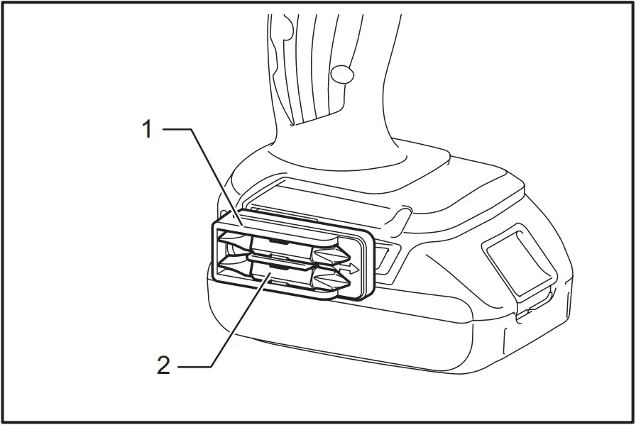 XFD10 - Installing driver bit holder