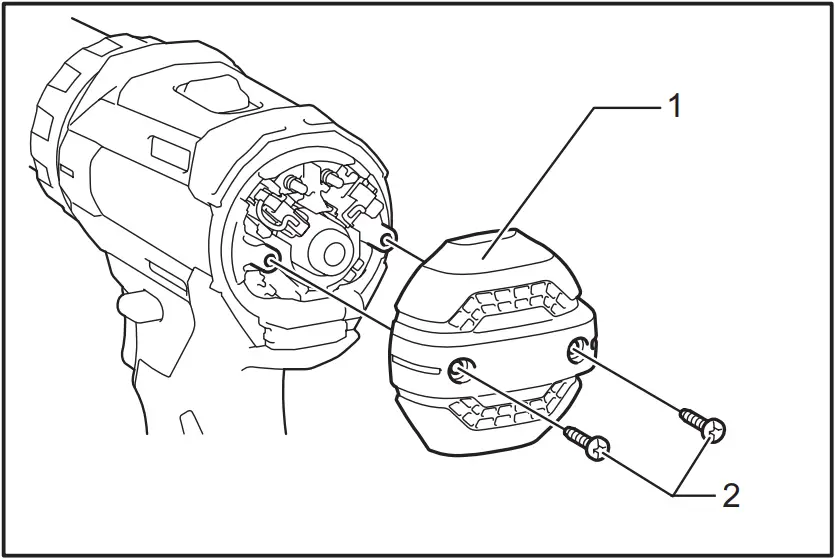 XFD10 - Replacing carbon brushes 2