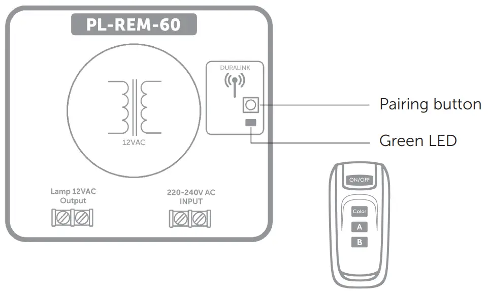 DURATECH PL REM 60 LINK - transmitter & controller
