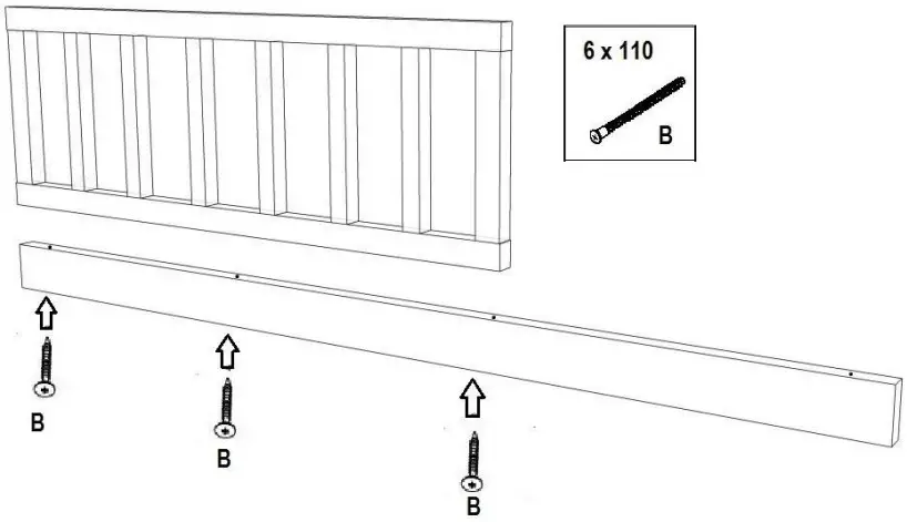 My Sweet Kids LIT TIP NOA Bed - Front removable railing