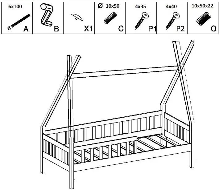 My Sweet Kids LIT TIP NOA Bed