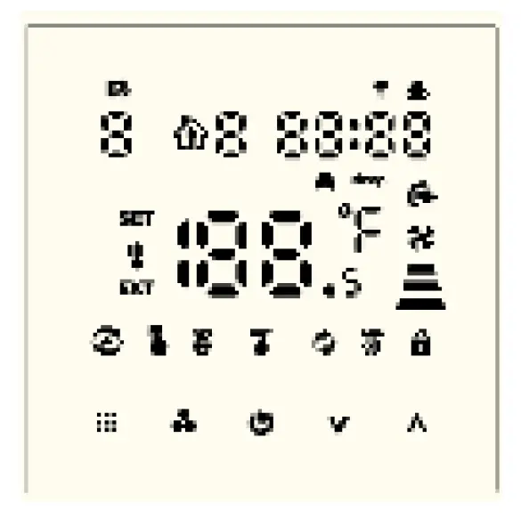 LEDLux LL0167 WiFi Fan Coil Unit Thermostat 2