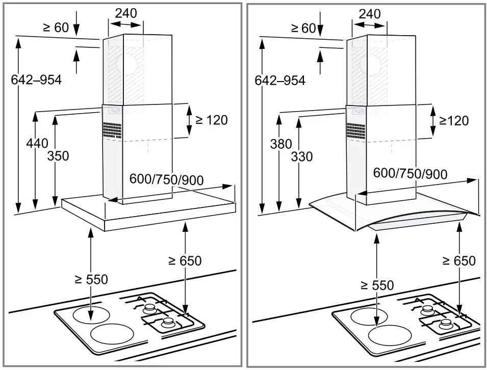 SIEMENS LC97QFM50B Stainless Steel Wall-Mounted Rangehood - Figure 10