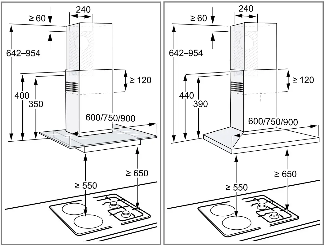 SIEMENS LC97QFM50B Stainless Steel Wall-Mounted Rangehood - Figure 11