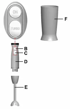Dawlance DWHB-475 W Hand Blender-1