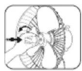 Goldair GCPF140 40cm Pedestal Fan with Round Base fig 4