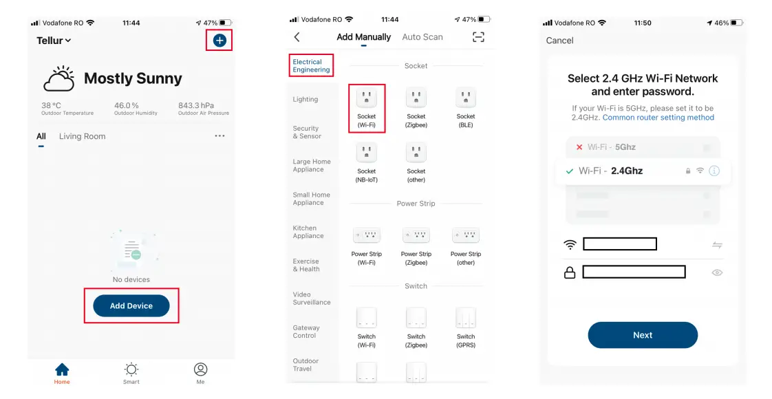 ADDING A NEW DEVICE Figure 1