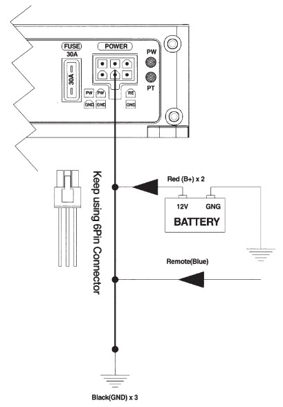 SOUNDSTREAM ST1 700D ST4 1000D STEALTH Series - POWER INPUT CONNECTIONS 1