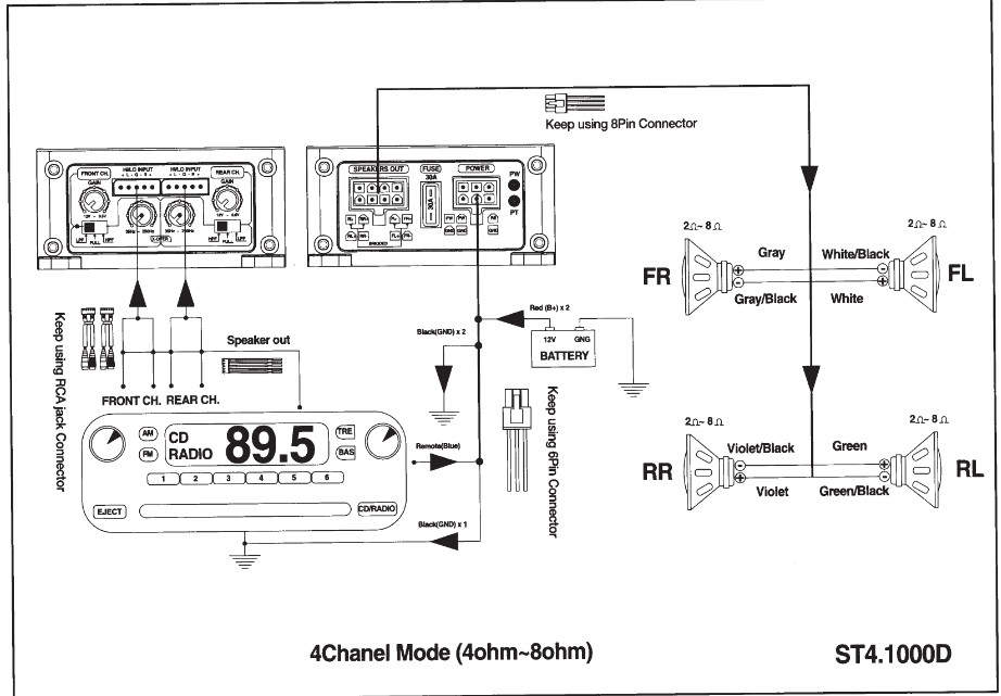 SOUNDSTREAM ST1 700D ST4 1000D STEALTH Series - speaker 1