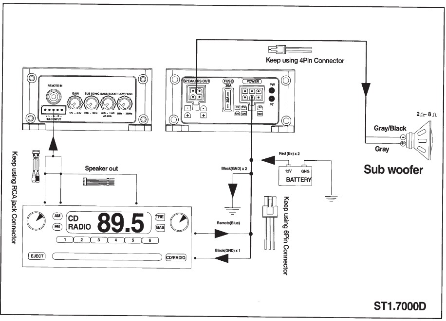 SOUNDSTREAM ST1 700D ST4 1000D STEALTH Series - speaker 2
