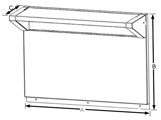 KitchenAid W10225948 Backsplash with shelf Backsplash Dimensions-