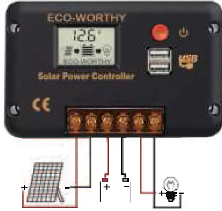 ECO-WORTHY EW1906-30A 12V 24V 30A Solar Charge Controller 01