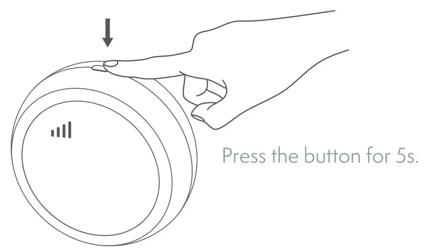 TESLA Smart Sensor Temperature and Humidity Display - Press the setting button for 5s, the signal icon