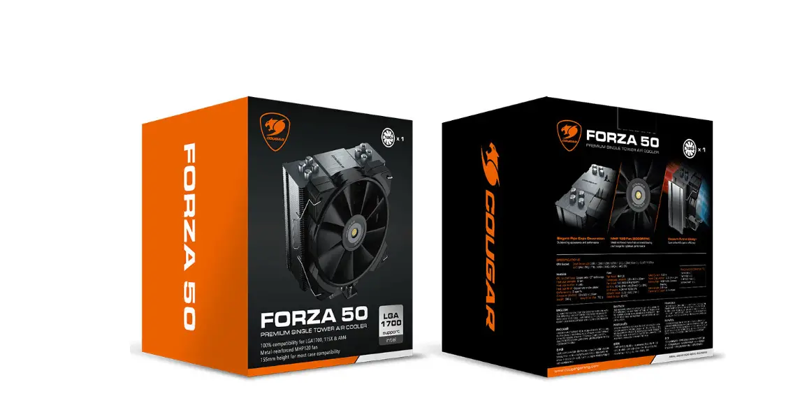 Cougar Forza 50 Essential Single Tower Air Cooler Instruction Manual