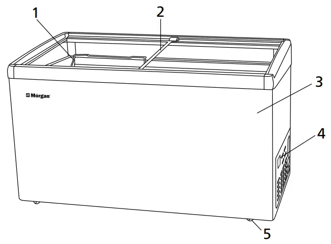 Morgan MCF-G516L Chest Freezer - fig 1