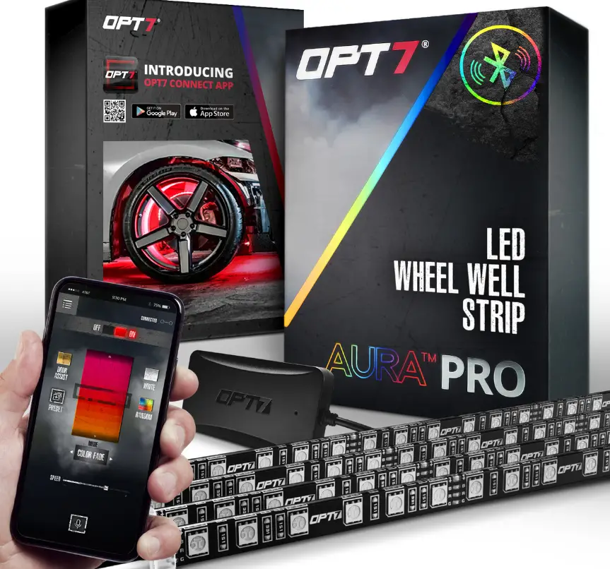 OPT7 AURA Wheel Well LED Single Row Lighting Kit