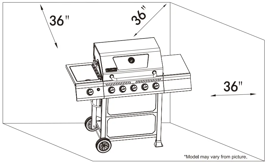 Royal-Gourmet-GA5401T 5-Burner-Gas-Grill-with-Side-Burner-fig-2