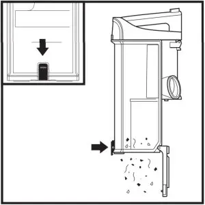 EMPTYING THE DUST CUP