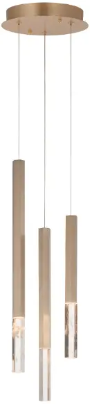 ET2 Contemporary Lighting E11023 Diaphane LED 3-Light Pendant