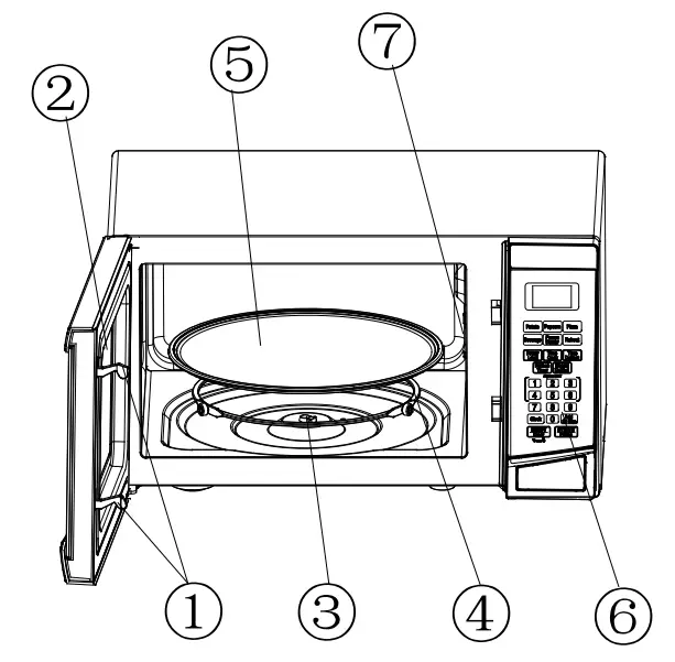 Avanti MT09V0W 0.9 Cu. Ft. Stainless Steel Microwave Oven - Fig 1