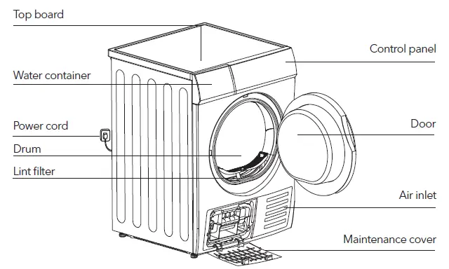 TESLA-WT8C61M-Tumble-Dryer-fig-1