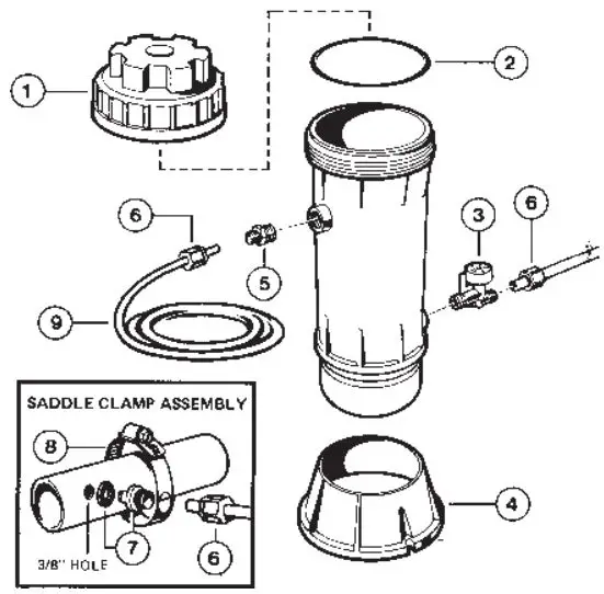 HAYWARD CL100 Automatic Chlorine Feeders-FIG7