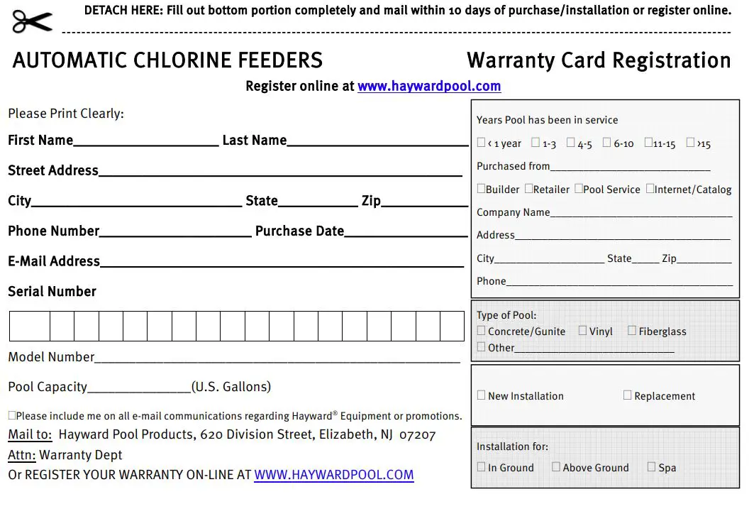 HAYWARD CL100 Automatic Chlorine Feeders-FIG9