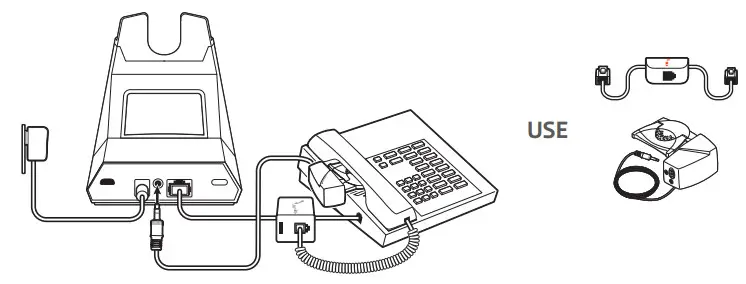 poly Savi 7310 7320 Office for Computer and Desk Phone - Desk phone + HL10 lifter