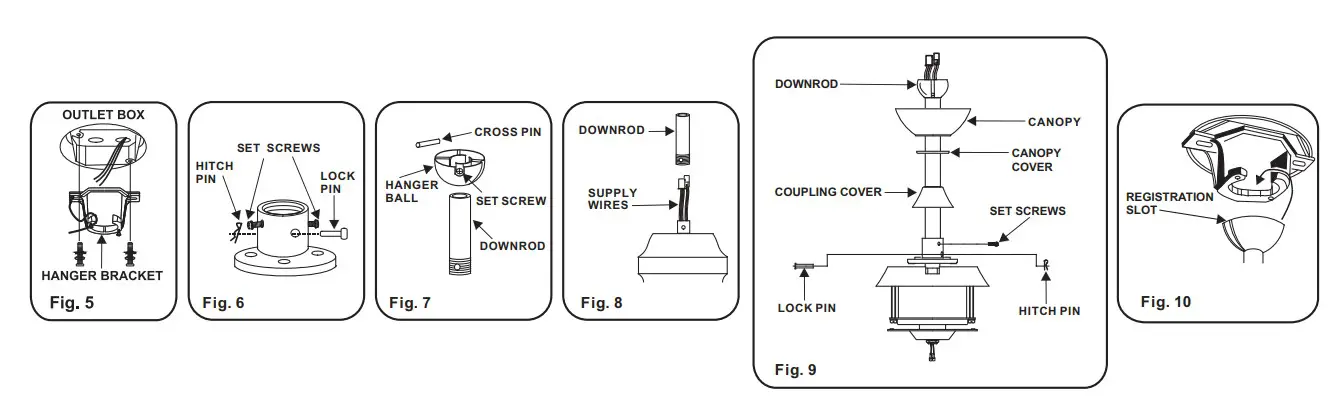 minkaAire F902L Bling 56 Inch Ceiling Fan with LED Light Kit (3)