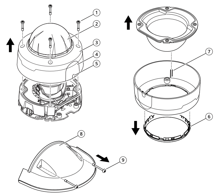 AXIS P3265-LVE 22 mm Dome Camera - fig