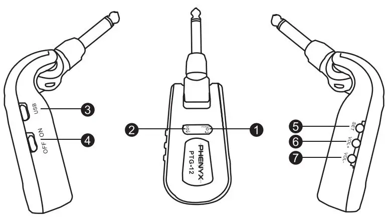 PHENYX PRO-PTG-12-Professional-UHF-Wireless-Guitar-System-1